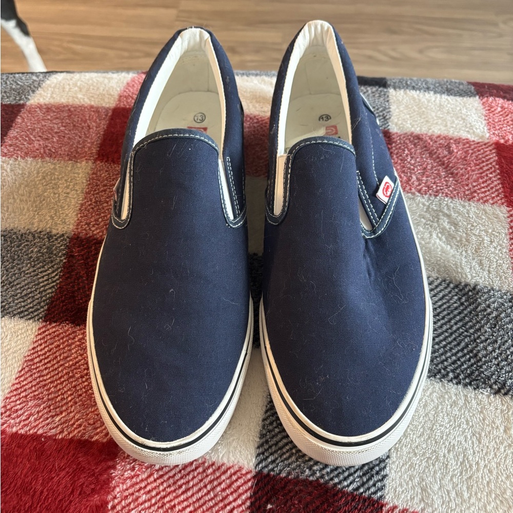 Ecko Unlimited Navy Slip-On Loafers